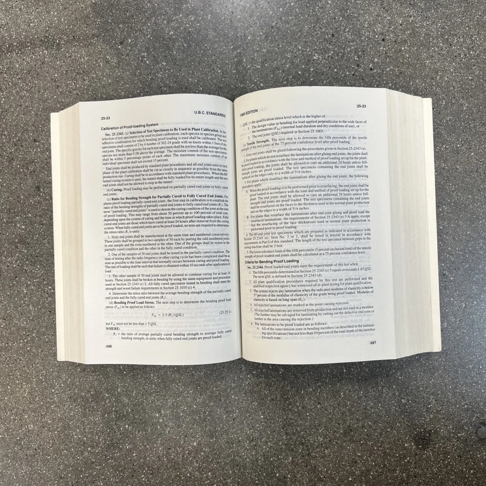 Uniform Building Code 1985 Paperback First Printing
